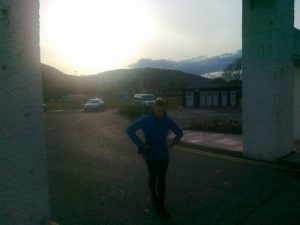 Back at the arch in Donard Park